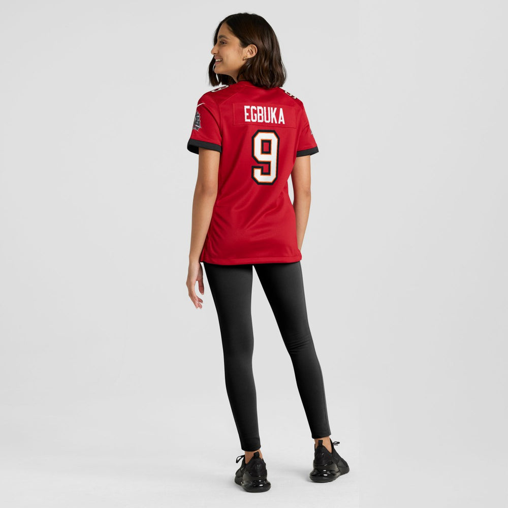 Emeka Egbuka Tampa Bay Buccaneers Women's 50th Season Team Game Jersey - Red Jerseys