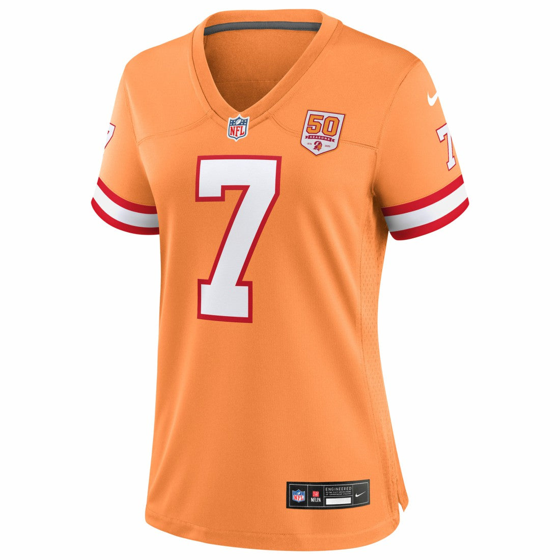 Bucky Irving Tampa Bay Buccaneers Women's 50th Season Game Jersey - Creamsicle Jerseys