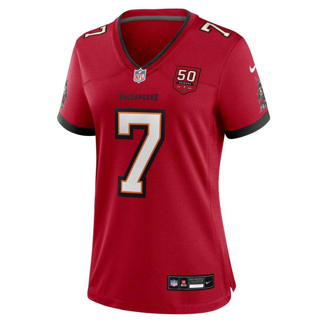 Bucky Irving Tampa Bay Buccaneers Women's 50th Season Team Game Jersey - Red Jerseys