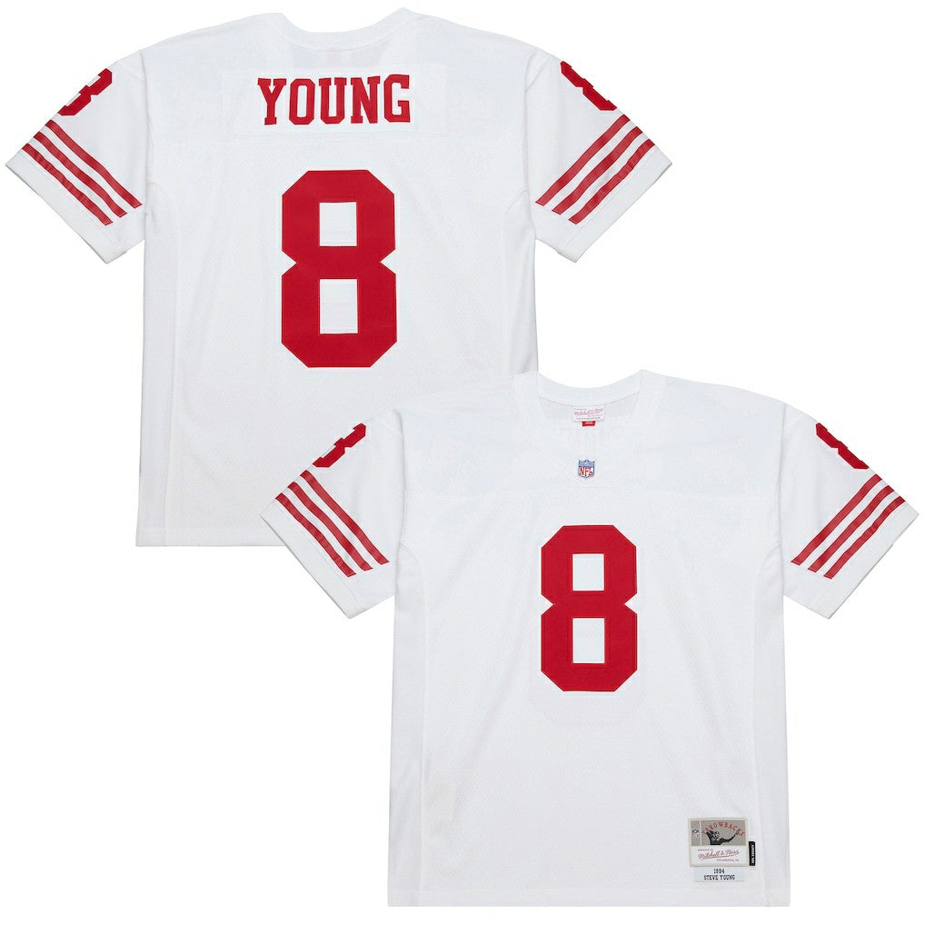 Steve Young San Francisco 49ers 1994 Legacy Replica Jersey - White Jerseys