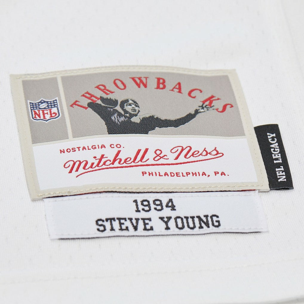Steve Young San Francisco 49ers 1994 Legacy Replica Jersey - White Jerseys