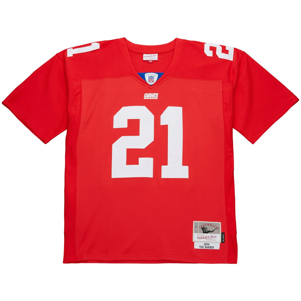 Tiki Barber New York Giants 2004 Legacy Replica Jersey - Red Jerseys