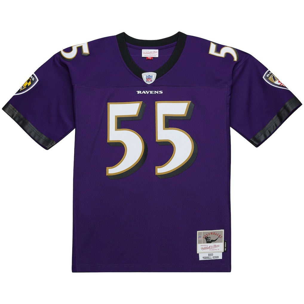 Terrell Suggs Baltimore Ravens 2003 Legacy Replica Jersey - Purple Jerseys