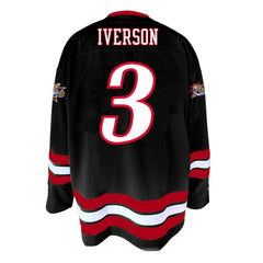 Allen Iverson Philadelphia 76ers Big & Tall NBA Hockey Jersey Black - Mitchell & Ness