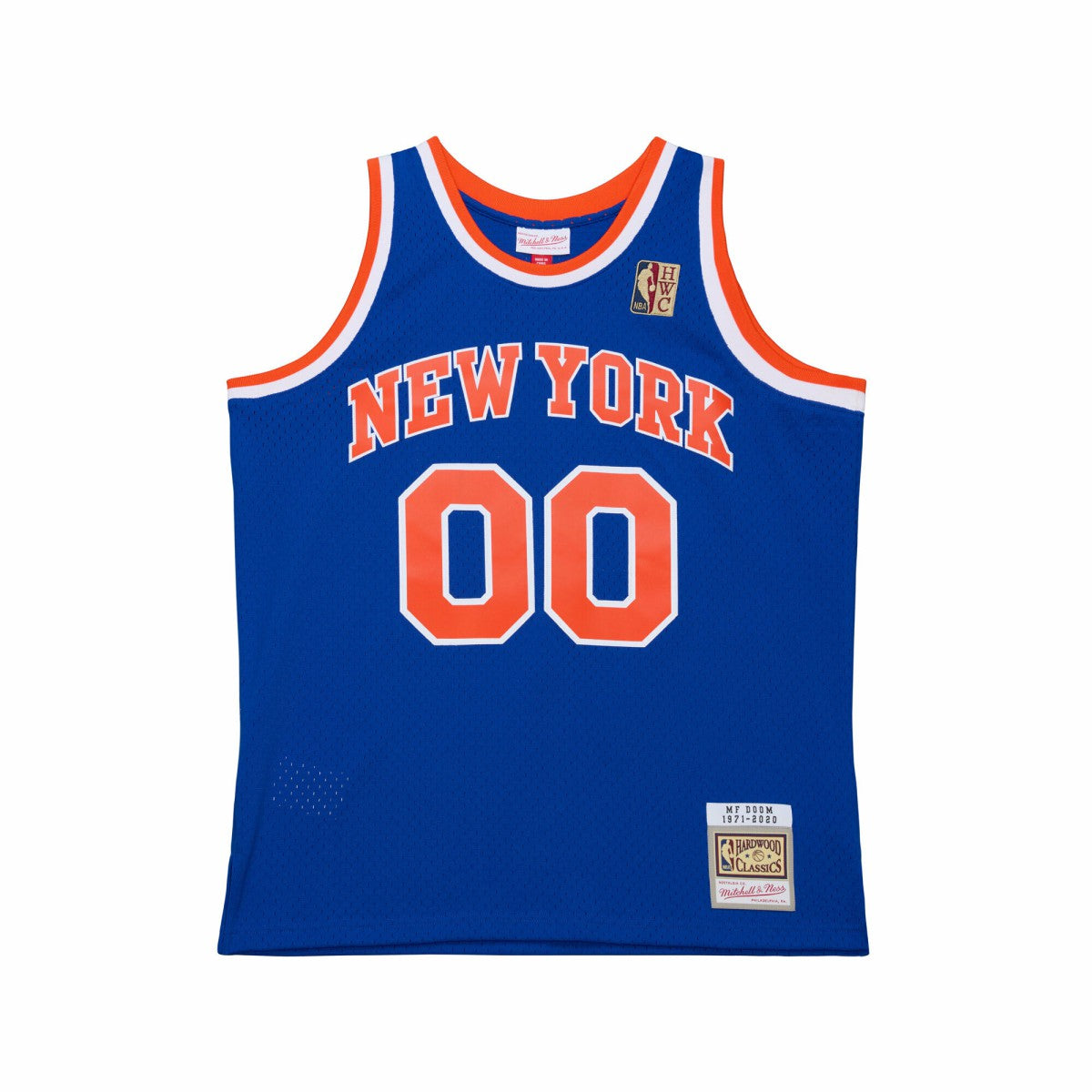 MF DOOM x NY Knicks x A New York Story Fashion Jersey Blue - Mitchell & Ness outlet