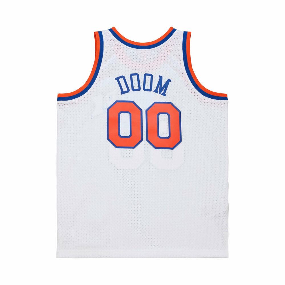 MF DOOM x NY Knicks x A New York Story Fashion Jersey White - Mitchell & Ness