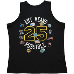 x NBA x AMP Mesh Tank Top Black - Mitchell & Ness