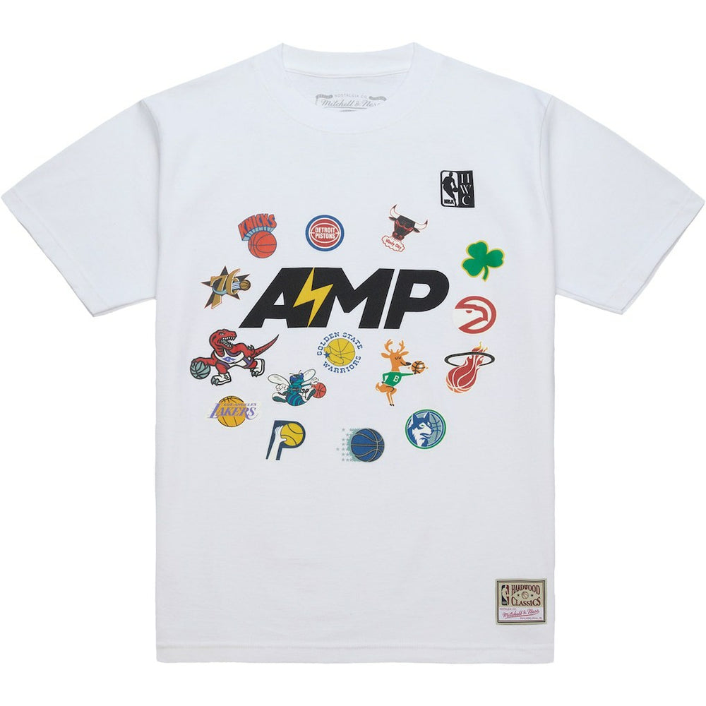 x NBA x AMP T-Shirt White - Mitchell & Ness