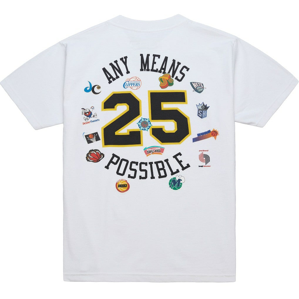 x NBA x AMP T-Shirt White - Mitchell & Ness