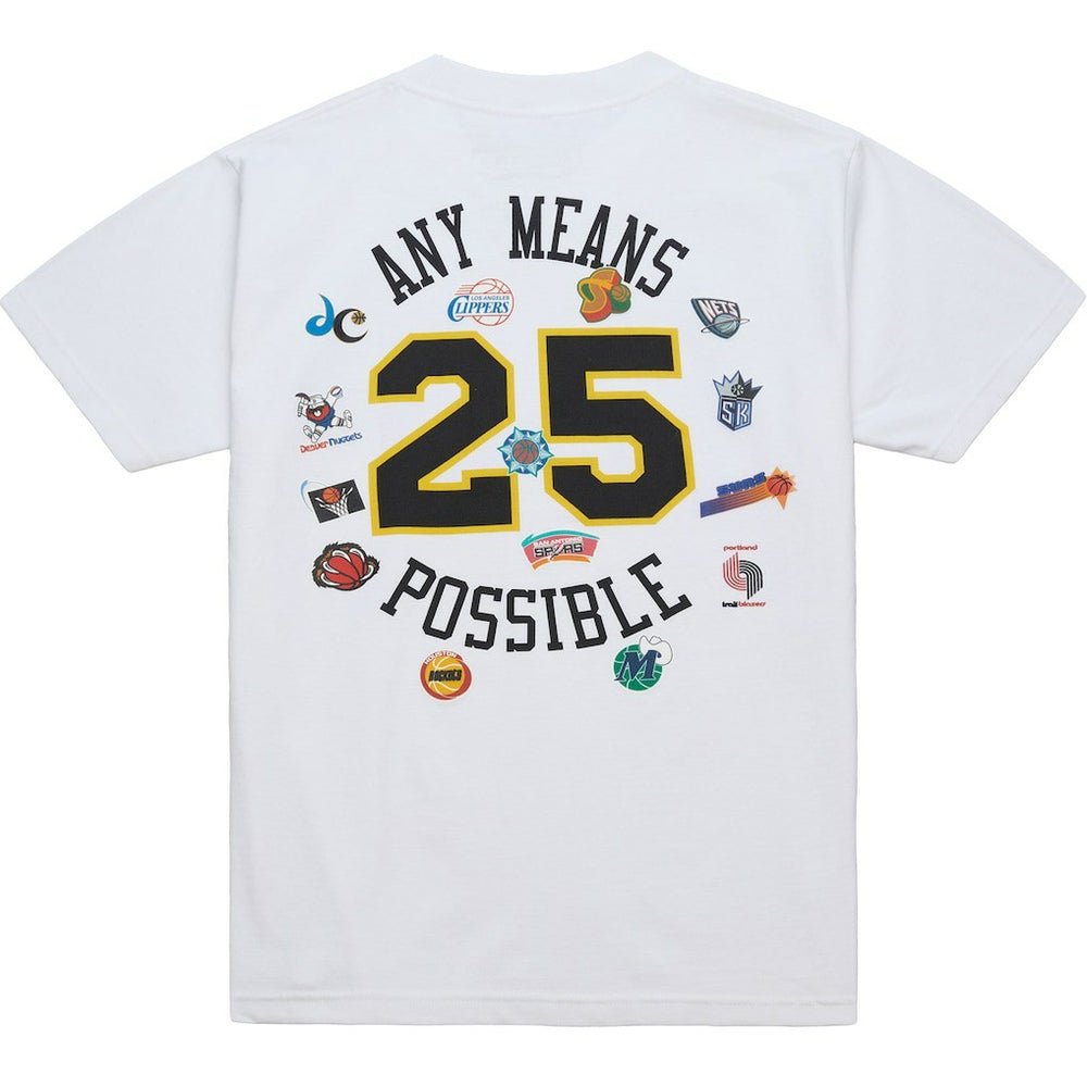 x NBA x AMP T-Shirt White - Mitchell & Ness