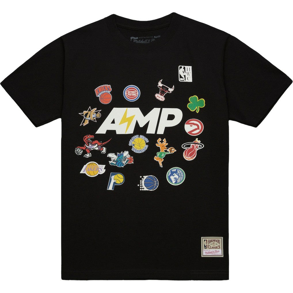 x NBA x AMP T-Shirt Black - Mitchell & Ness