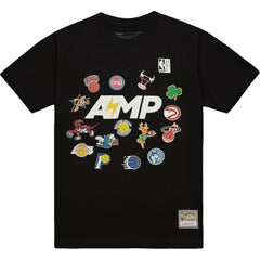 x NBA x AMP T-Shirt Black - Mitchell & Ness