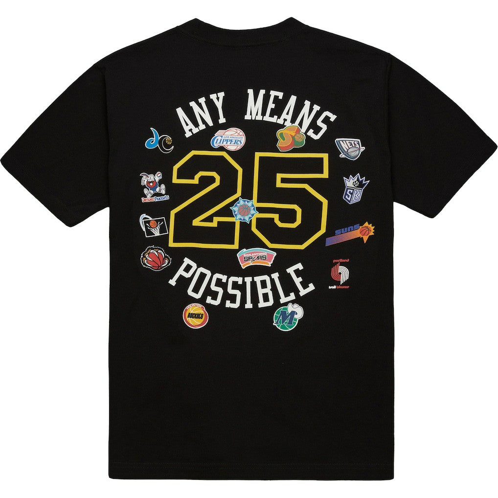 x NBA x AMP T-Shirt Black - Mitchell & Ness