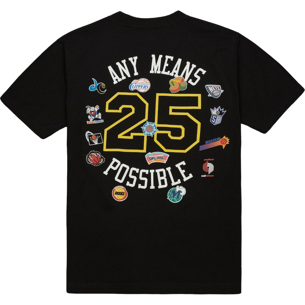 x NBA x AMP T-Shirt Black - Mitchell & Ness