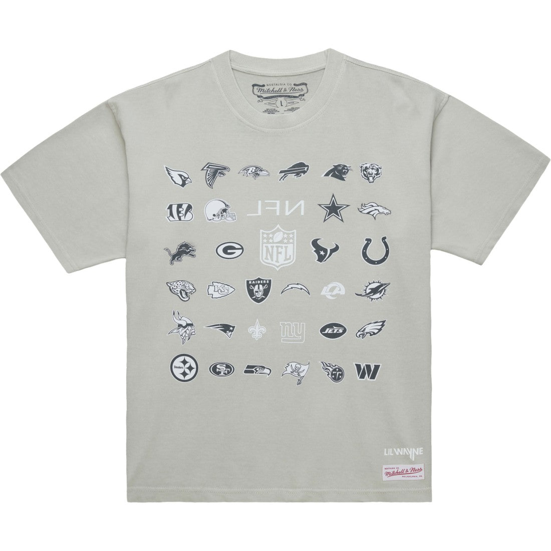 x NFL x Lil Wayne Carter VI T-Shirt - Gray T-shirts