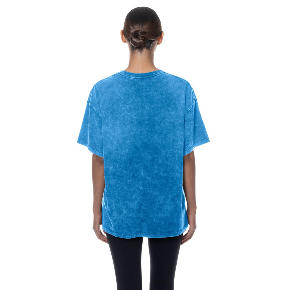 Detroit Lions New Era Women's Throwback Oversized T-Shirt - Blue T-shirts