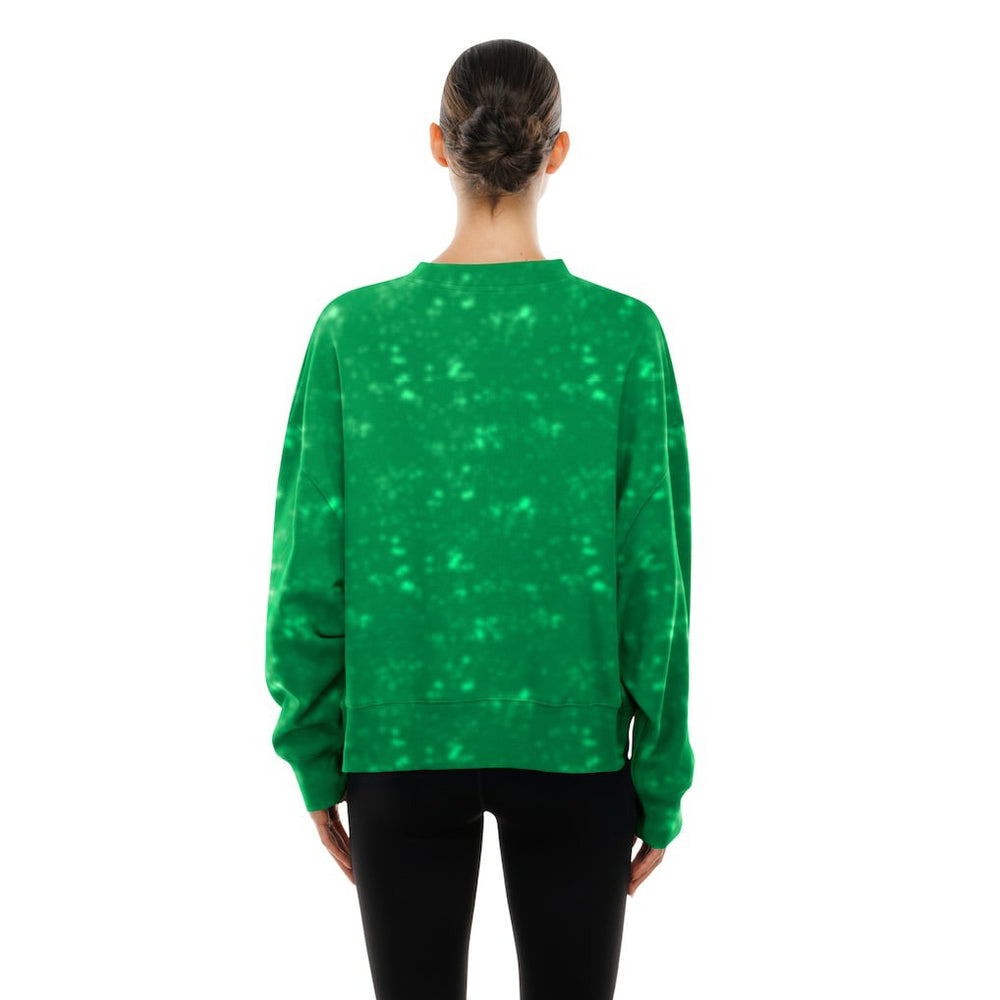 Philadelphia Eagles New Era Women's Throwback Oversized Boxy Sweatshirt - Kelly Green Sweatshirts