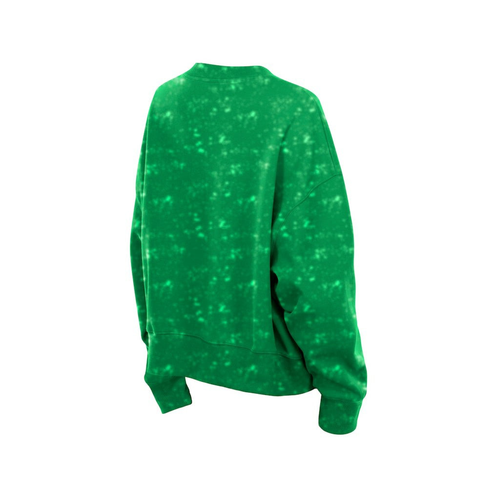 Philadelphia Eagles New Era Women's Throwback Oversized Boxy Sweatshirt - Kelly Green Sweatshirts