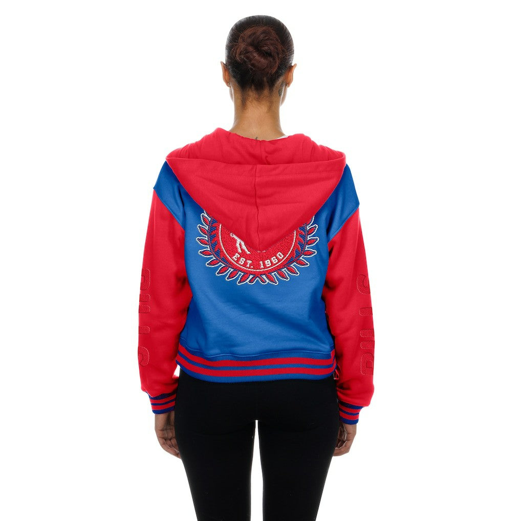 Buffalo Bills New Era Women's Throwback Full-Snap Hooded Jacket - Royal Jackets