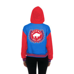 Buffalo Bills New Era Women's Throwback Full-Snap Hooded Jacket - Royal Jackets