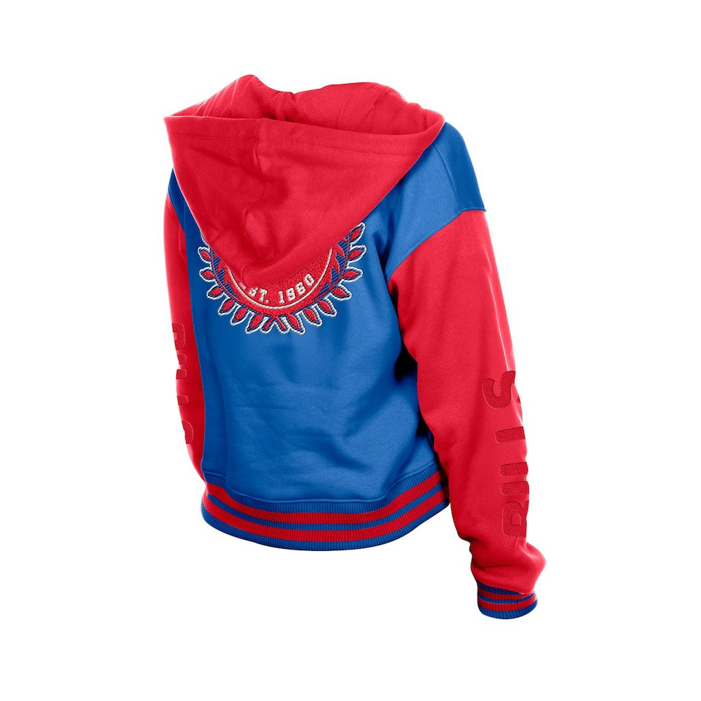 Buffalo Bills New Era Women's Throwback Full-Snap Hooded Jacket - Royal Jackets