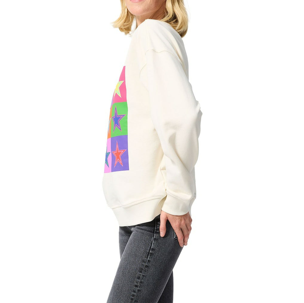 Dallas Cowboys Terez Unisex Technicolor Crewneck Sweatshirt - White Sweatshirts