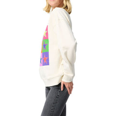 Dallas Cowboys Terez Unisex Technicolor Crewneck Sweatshirt - White Sweatshirts