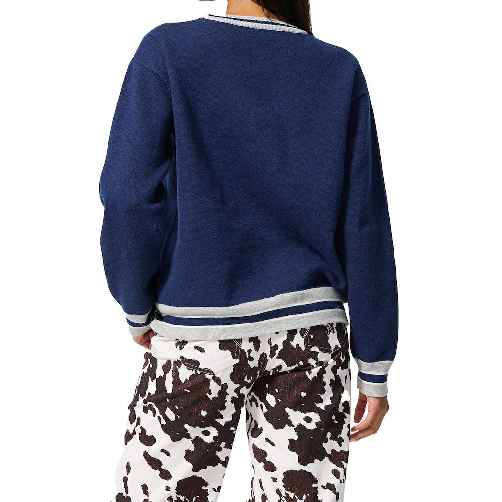 Dallas Cowboys Terez Unisex Logo Crew Neck Sweater - Navy