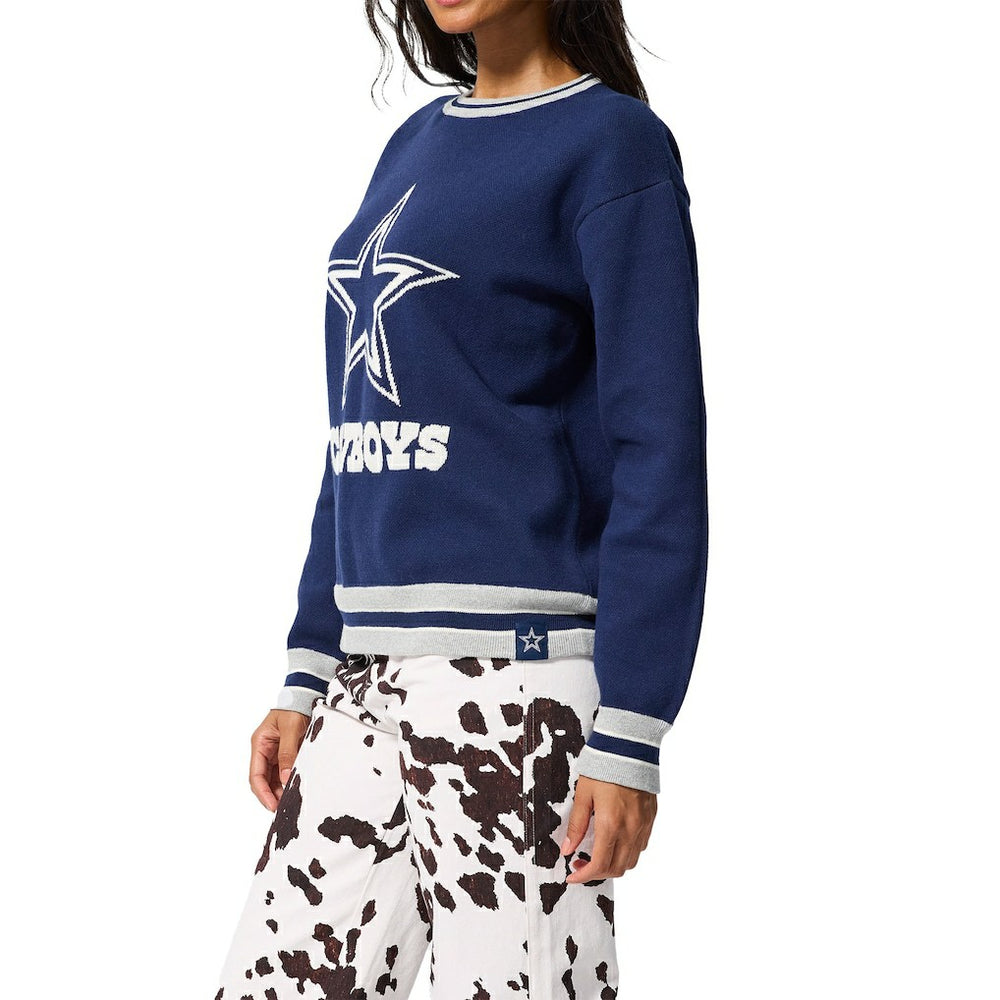 Dallas Cowboys Terez Unisex Logo Crew Neck Sweater - Navy