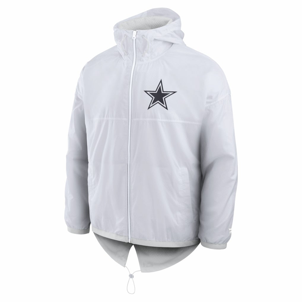 Dallas Cowboys Type Play Down Full-Zip Jacket - White Jackets