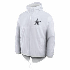 Dallas Cowboys Type Play Down Full-Zip Jacket - White Jackets