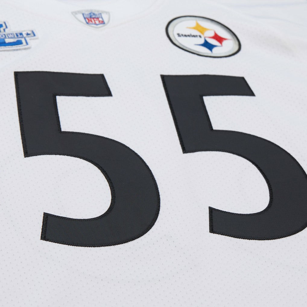 Joey Porter Pittsburgh Steelers 2005 Authentic Throwback Retired Player Jersey - White Jerseys