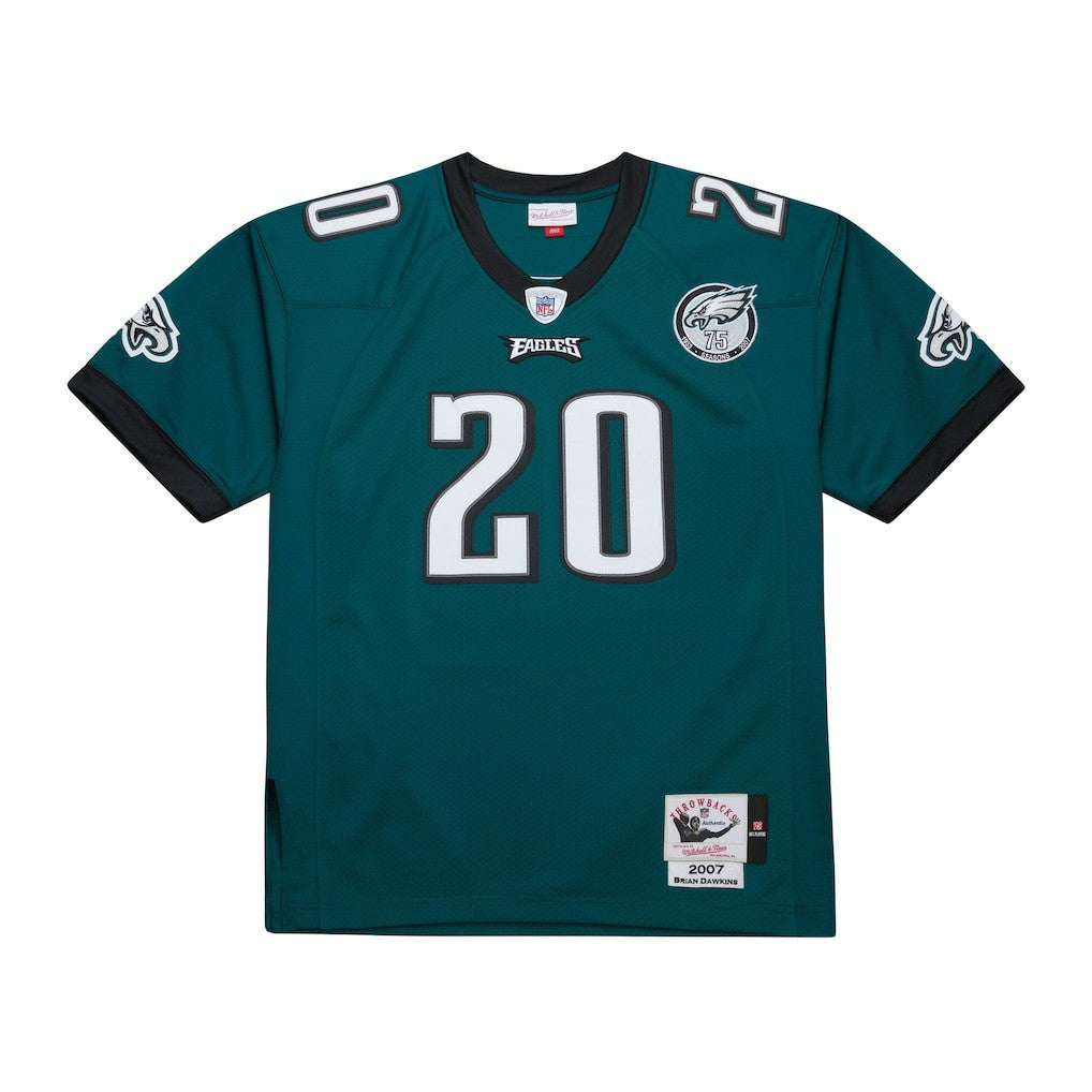 Brian Dawkins Philadelphia Eagles 2007 Authentic Throwback Retired Player Jersey - Green Jerseys