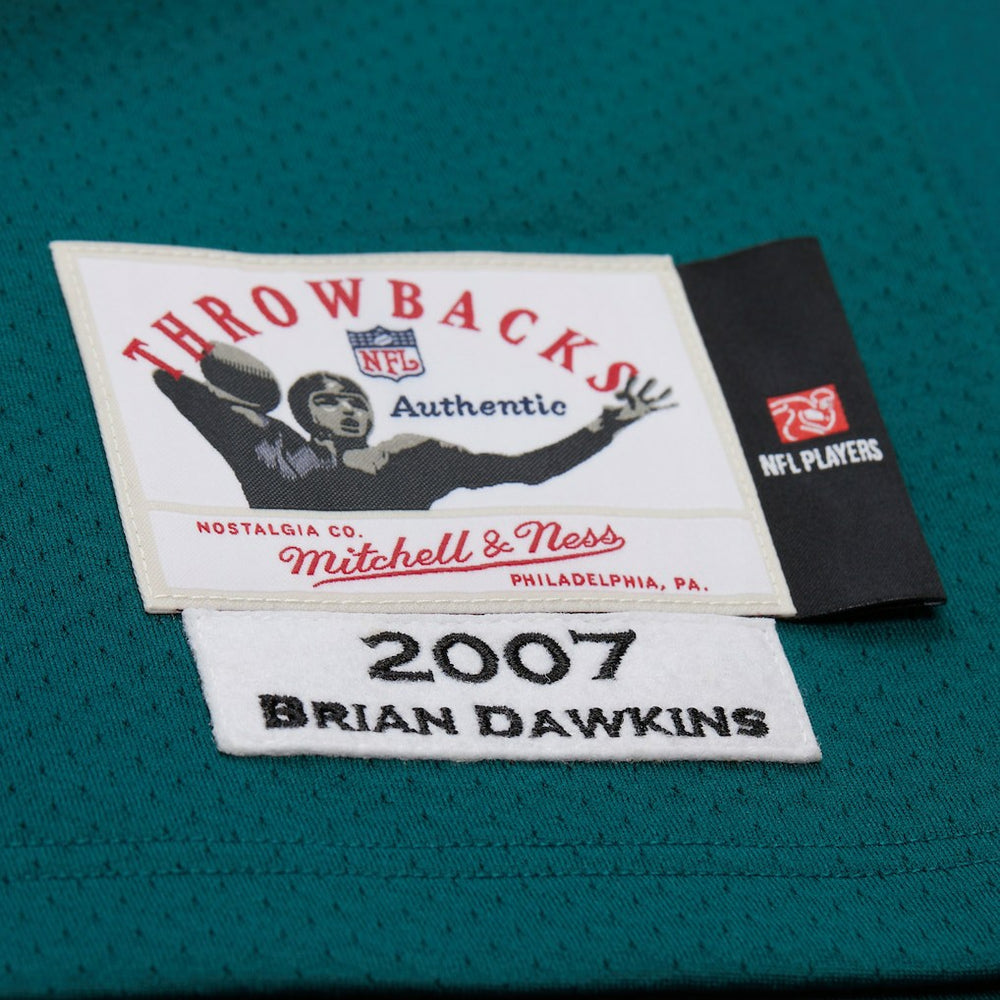 Brian Dawkins Philadelphia Eagles 2007 Authentic Throwback Retired Player Jersey - Green Jerseys