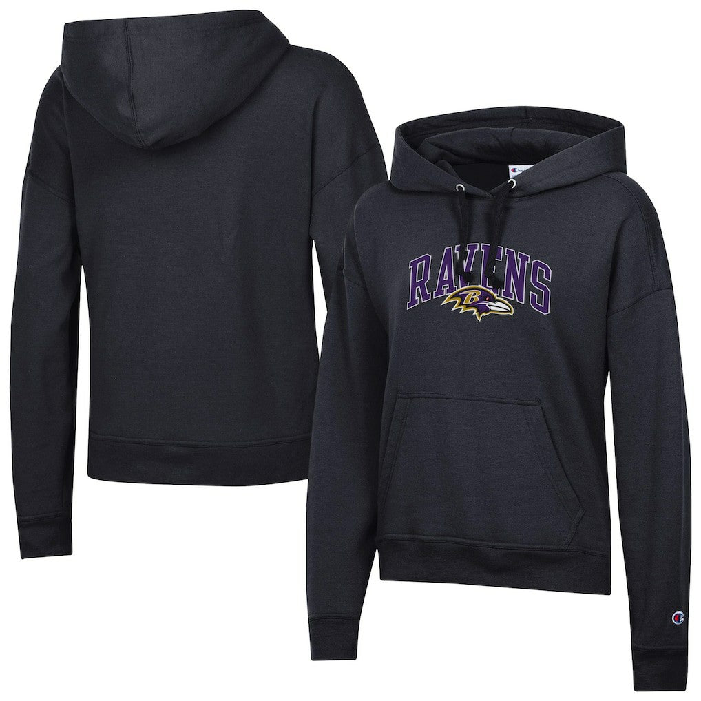 Baltimore Ravens Champion Women's Powerblend Hoodie - Black Hoodies