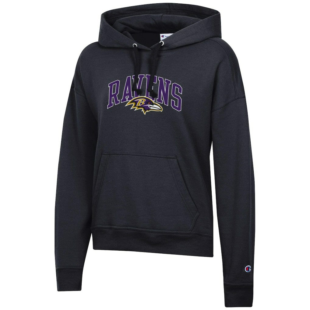 Baltimore Ravens Champion Women's Powerblend Hoodie - Black Hoodies