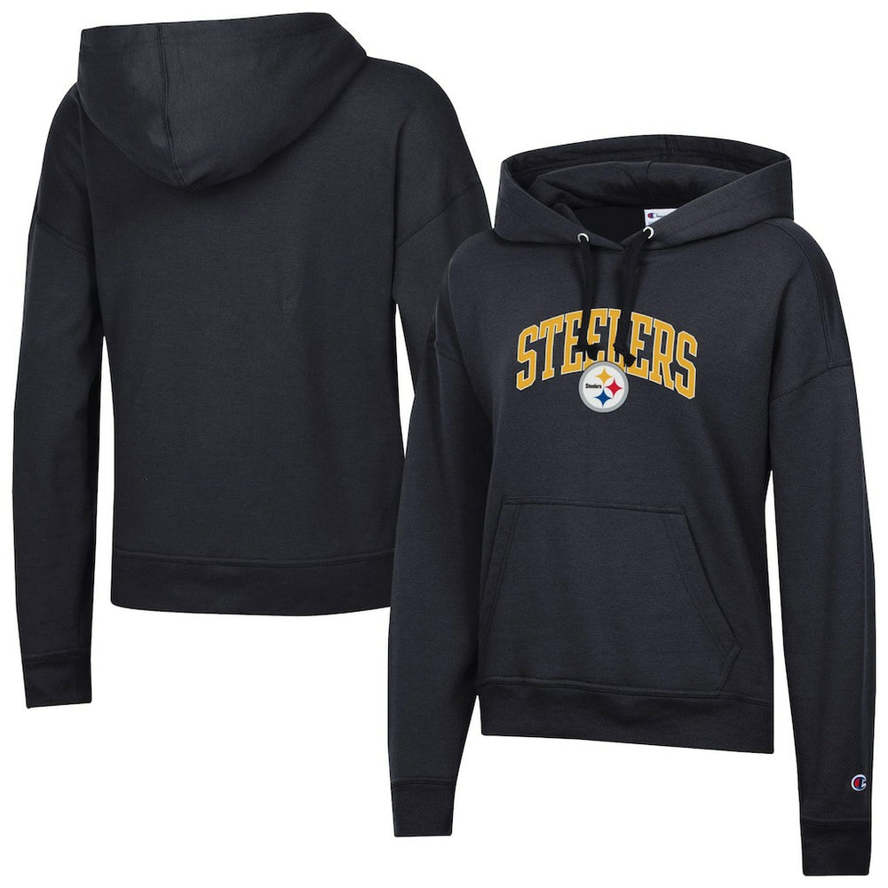 Pittsburgh Steelers Champion Women's Powerblend Hoodie - Black Hoodies