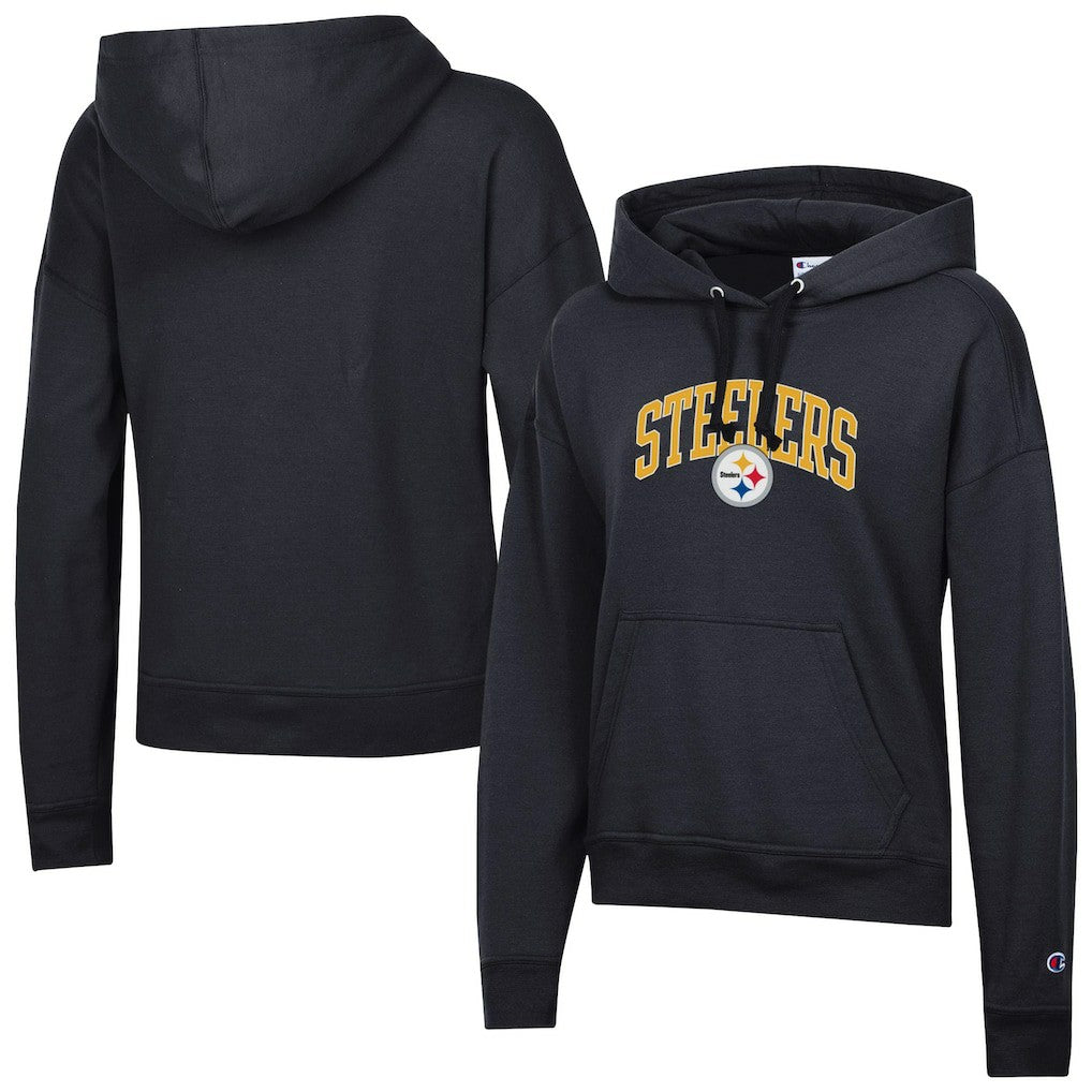 Pittsburgh Steelers Champion Women's Powerblend Hoodie - Black Hoodies