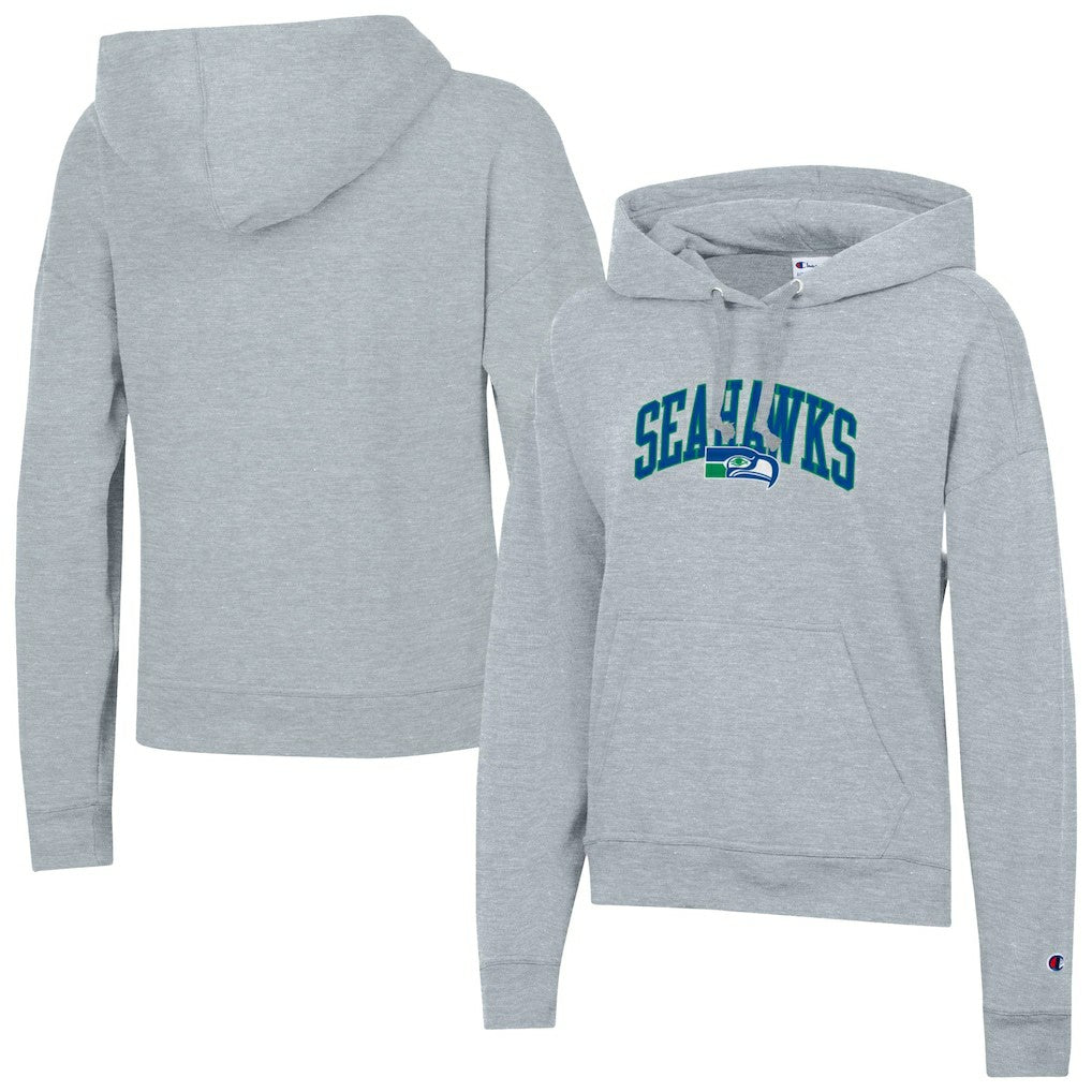 Seattle Seahawks Champion Women's Powerblend Hoodie - Heather Gray Hoodies