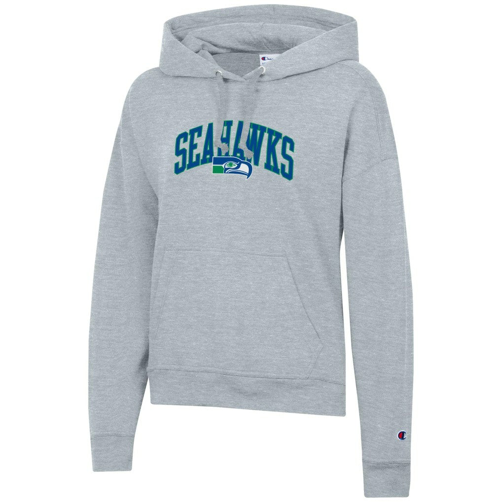 Seattle Seahawks Champion Women's Powerblend Hoodie - Heather Gray Hoodies