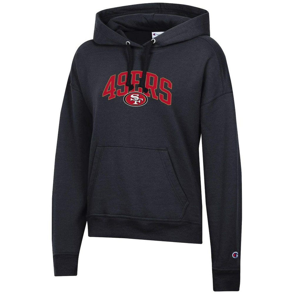 San Francisco 49ers Champion Women's Powerblend Hoodie - Black Hoodies