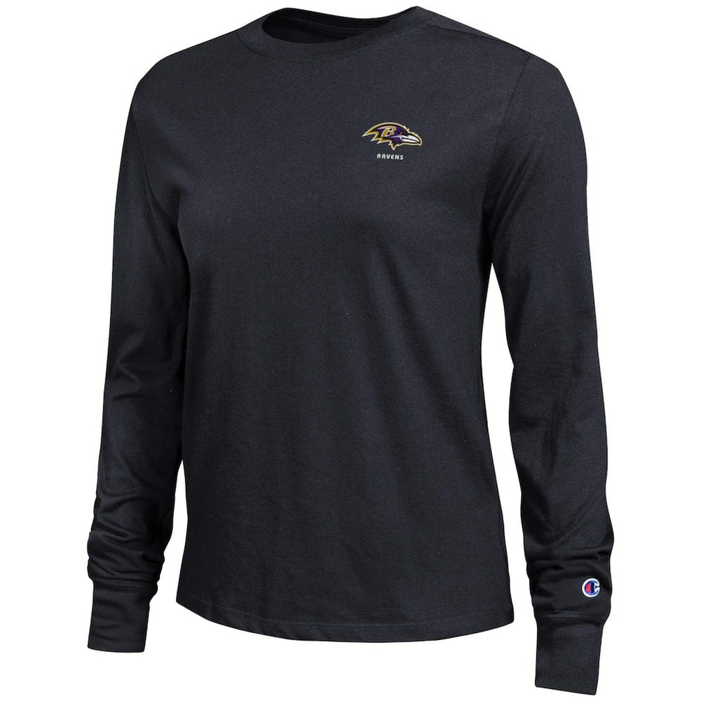 Baltimore Ravens Champion Women's Core Long-Sleeve T-Shirt - Black T-shirts