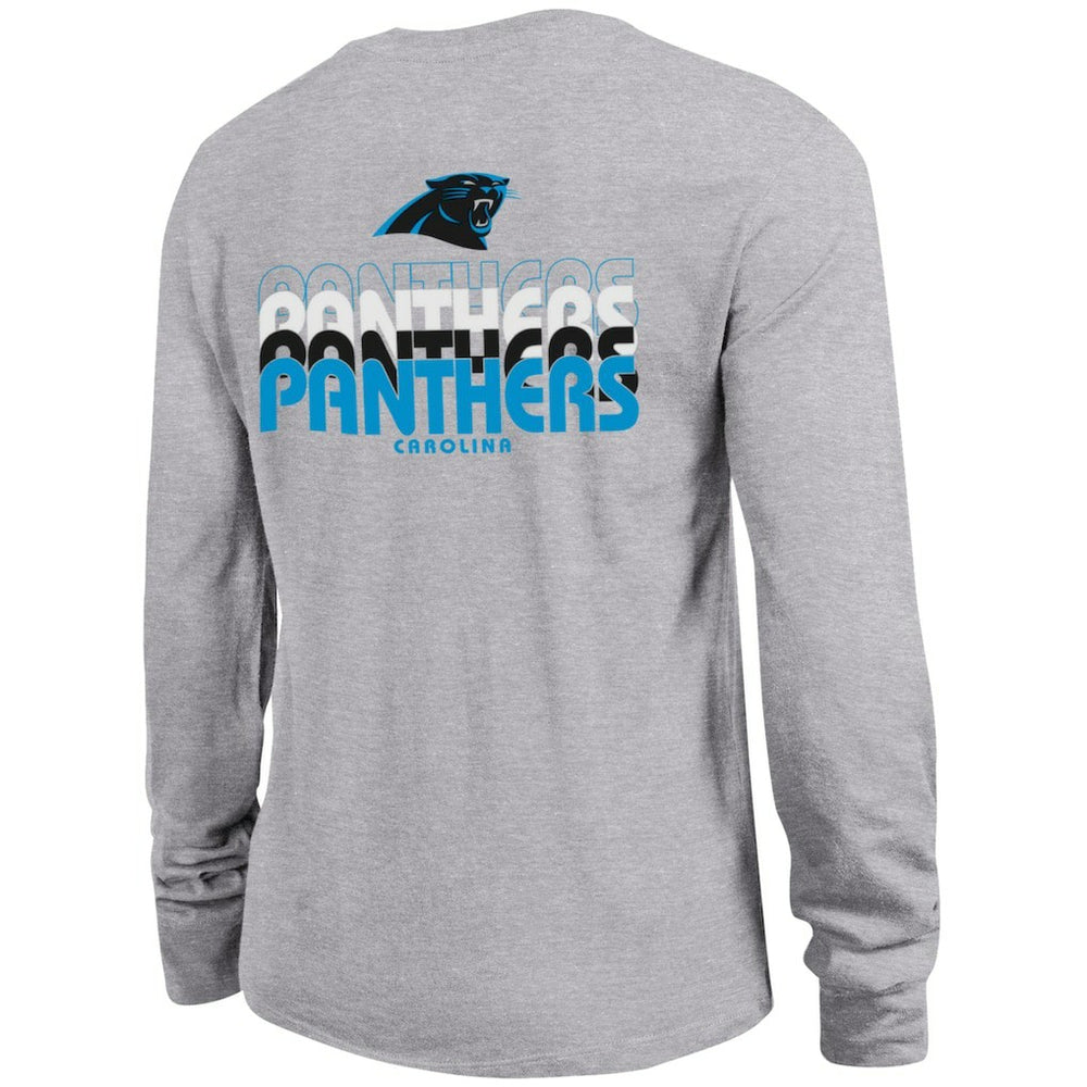 Carolina Panthers Champion Women's Core Long-Sleeve T-Shirt - Heather Gray T-shirts