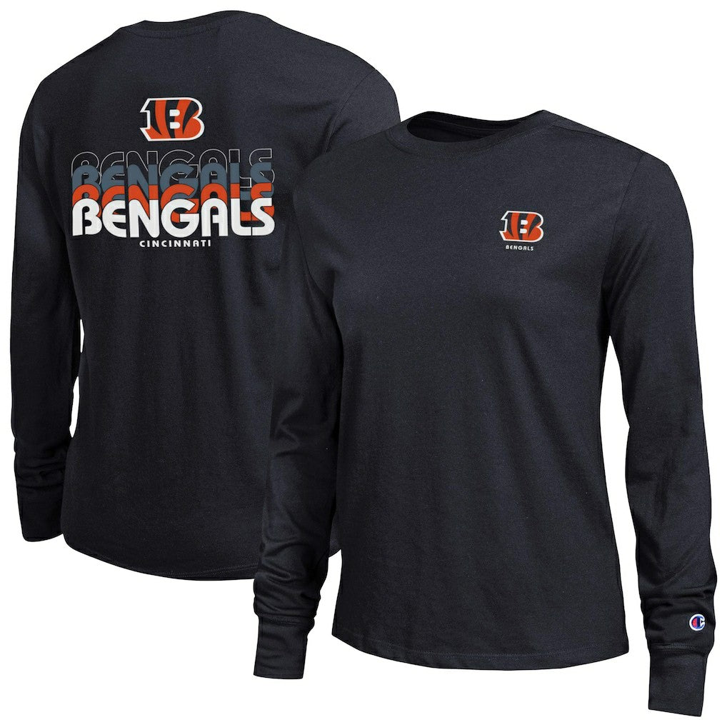 Cincinnati Bengals Champion Women's Core Long-Sleeve T-Shirt - Black T-shirts