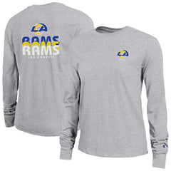 Los Angeles Rams Champion Women's Core Long-Sleeve T-Shirt - Heather Gray T-shirts