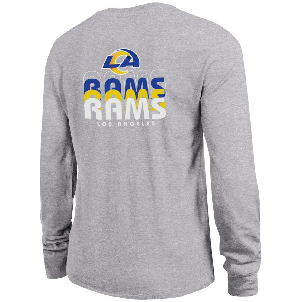 Los Angeles Rams Champion Women's Core Long-Sleeve T-Shirt - Heather Gray T-shirts