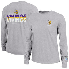 Minnesota Vikings Champion Women's Core Long-Sleeve T-Shirt - Heather Gray T-shirts