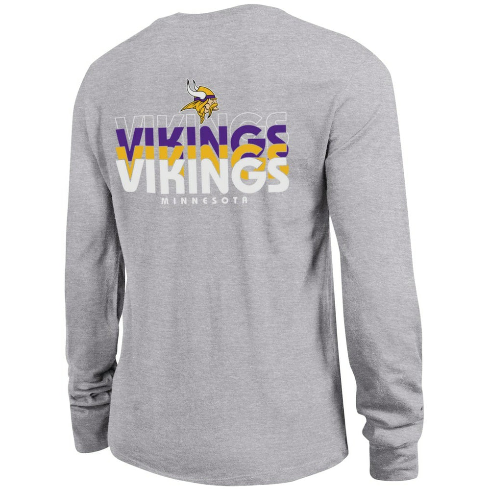 Minnesota Vikings Champion Women's Core Long-Sleeve T-Shirt - Heather Gray T-shirts