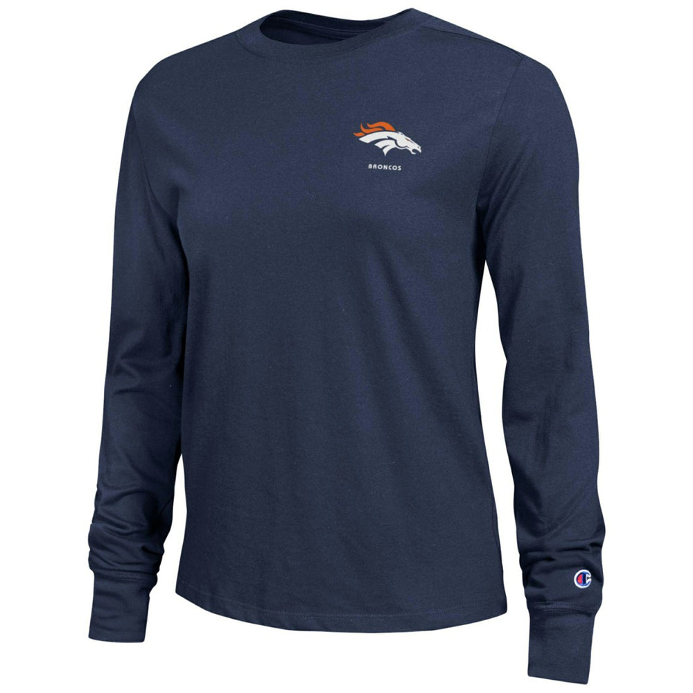 Denver Broncos Champion Women's Core Long-Sleeve T-Shirt - Navy T-shirts