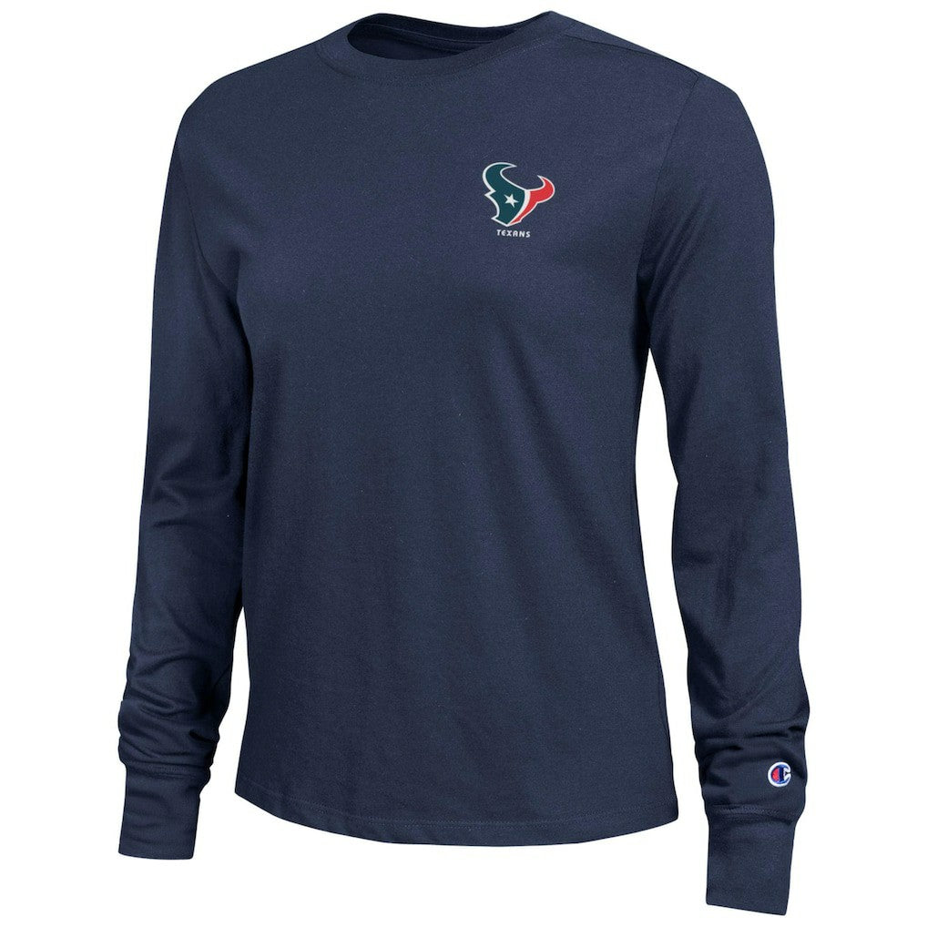 Houston Texans Champion Women's Core Long-Sleeve T-Shirt - Navy T-shirts